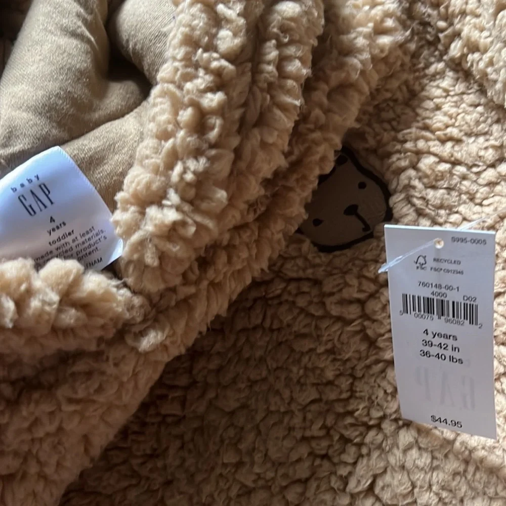 NWT GAP Brannan Bear Sherpa Hoodie